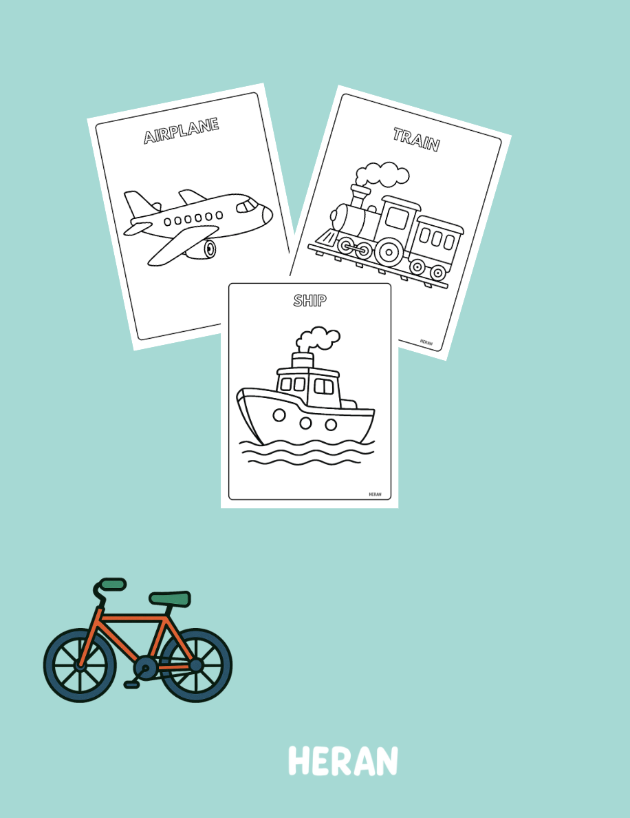 Transports Coloring Book