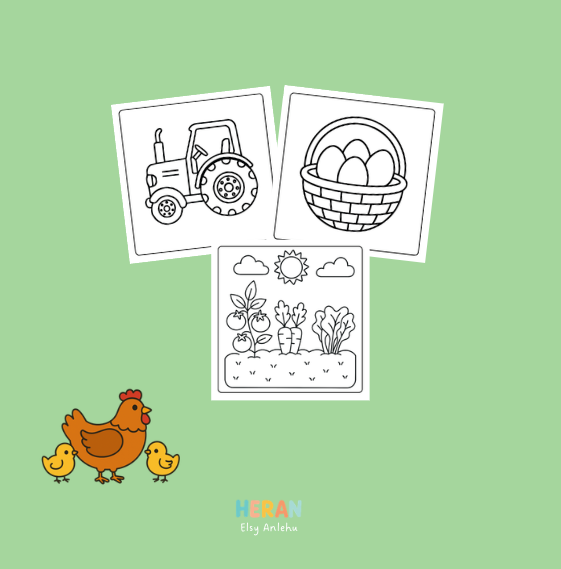 Farm Coloring Book