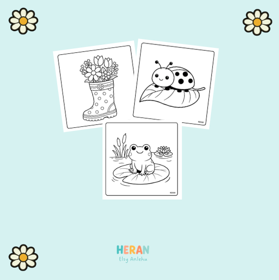 Spring Coloring Book