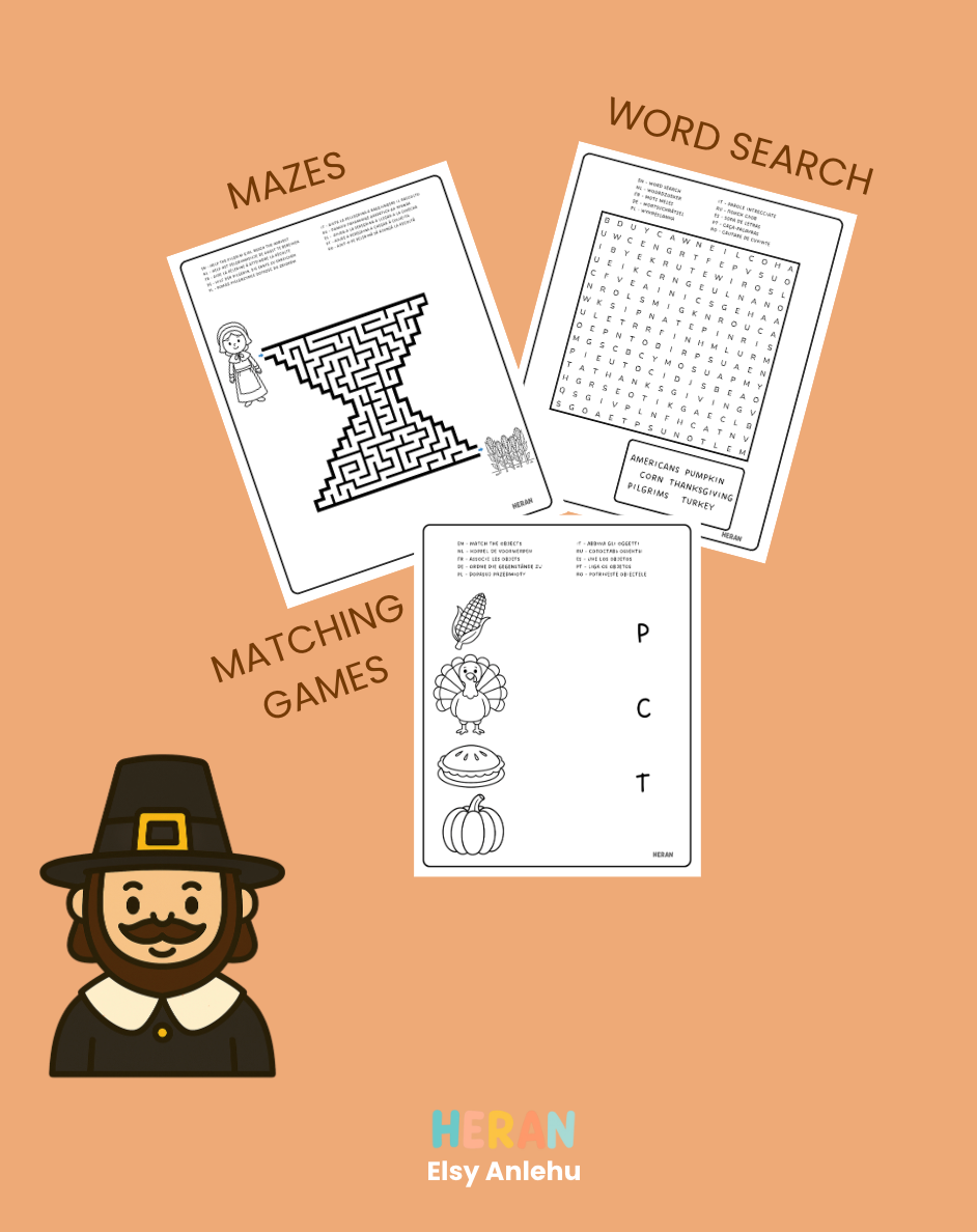 Thanksgiving Activity Book