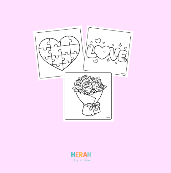 Valentine's Coloring Book