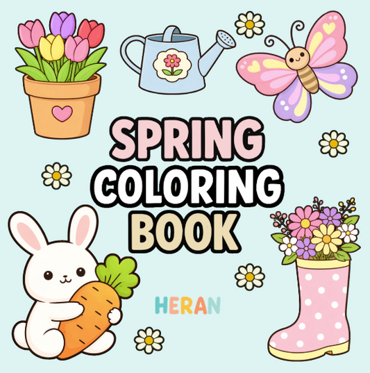 Spring Coloring Book